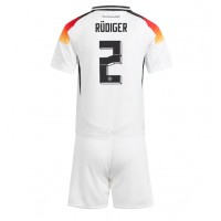 Camisa de time de futebol Alemanha Antonio Rudiger #2 Replicas 1º Equipamento Infantil Europeu 2024 Manga Curta (+ Calças curtas)